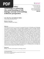 Embedding Video Technology in Enhancing The Understanding of The Biology Concept of Breathing: A Brunei Perspective