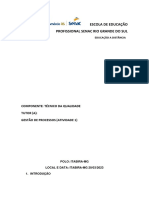 Atividade 1 - GESTÃO DE PROCESSOS (ATIVIDADE 1)