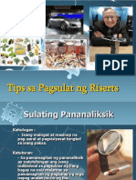 Pagsulat NG Riserts