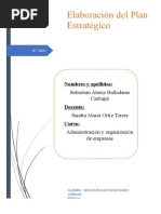 Tarea Elaboración Del Plan Estrategico - S15