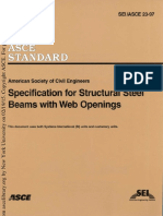 Specifications For Structural Steel Beams With Web Openings 1999