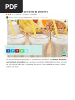 Batido de Dátiles Con Leche de Almendra - Fácil