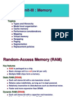 Unit-III: Memory: Topics