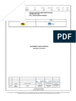 Instrument Cable Schedule