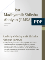 Rashtriya Madhyamik Shiksha Abhiyan (RMSA)