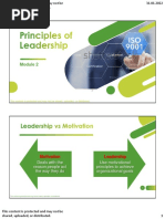 Module 2 Principles of Leadership