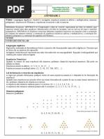 7o MAT Atividade 2 LINGUAGEM ALGEBRICA SEQUENCIA DE FIBONACC SEQUENCIAS RECURSIVAS E NAO RECURSIVAS