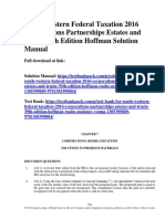 South-Western Federal Taxation 2016 Corporations Partnerships Estates and Trusts 39th Edition Hoffman Solutions Manual Download