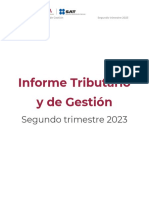 Informe Tributario y de Gestión Segundo Trimestre 2023