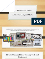 Ama Cook Module 3 Storing and Stacking Tools and Equipment