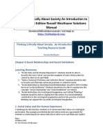 Thinking Critically About Society An Introduction To Sociology 1st Edition Russell Westhaver Solutions Manual Download