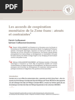 Ferdi p65 Les Accords de Cooperation Monetaire de La Zone Franc Atouts Et