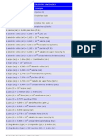 Equivalencia Entre Unidades