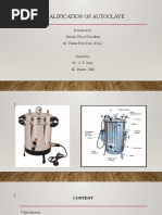 Qualification of Autoclave