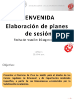 Manual para Plan de Sesión