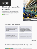 Planificar La Capacidad de Produccion