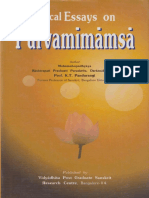 Critical Essays On Pūrva-Mīmā Sā (Dvaita Vedānta Perspective)