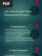 Job Analysis and Talent Management