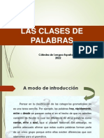 Clases de Palabras