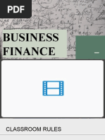 Business Finance - Module 4