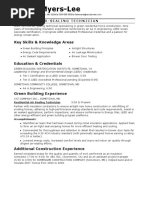 Sample Resume For An Air Sealing Technician