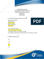 Cuestionario Resuelto Examen Primer Parcial Mate