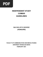 Com656 Independent Study Guidelines