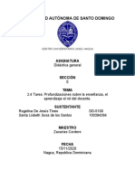 2.4 Tarea Profundizaciones Sobre La Enseñanza, El Aprendizaje El Rol Del Docente.