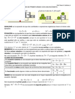 4 Ecuaciones de Primer Grado