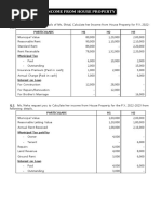 Problems On Income From House Property - 2023 2024