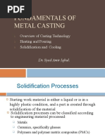 Fundamentals of Metal Casting