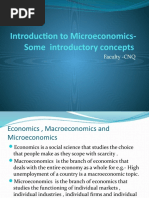 Introduction To Microeconomics - Some Introductory Concepts-1