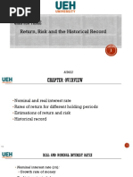 Chapter 3 Risk, Return and The Historical Record