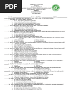 Diagnostic Test - Mapeh 8