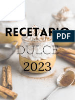 Recetario Dulce