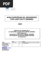 2021 ACEA Oil Sequences Light-Duty Engines