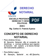 Semana #01 Derecho Notarial Introduccion, Caracteristicas y Relacion Con Demas Ramas Juridicas