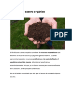 Fertilizante Casero Orgánico