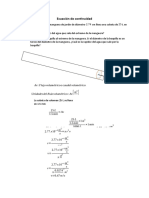 Ejercicios Ecuación de Continuidad y Ecuación de Bernoulli