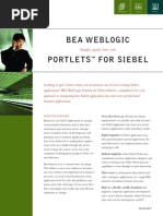 Bea Weblogic Portlets For Siebel: Simple, Quick, Low-Cost