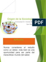 Origen de La Sociologia