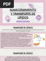 Tema 5. Transporte y Almacenamiento de Lípidos