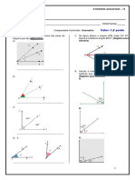 Atividade Avaliativa - 7º Ano - Ângulos Complementares e Suplementares
