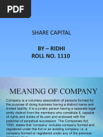 Share Capital