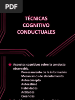 Técnicas Cognitivo Conductuales