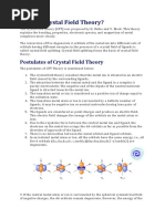 What Is Crystal Field Theory?