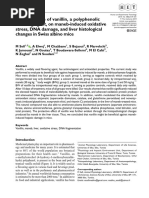 Sefi Et Al 2019 Beneficial Role of Vanillin A Polyphenolic Flavoring Agent On Maneb Induced Oxidative Stress Dna Damage