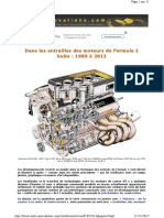 Dans Les Entrailles Des Moteurs de Formule 1 de 1989 À 2013