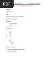 Esquema de La Monografía