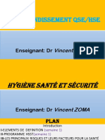 Semaine 2 Cours Approfondissement QSE HSE Hygiène Santé Sécurité DR ZOMA